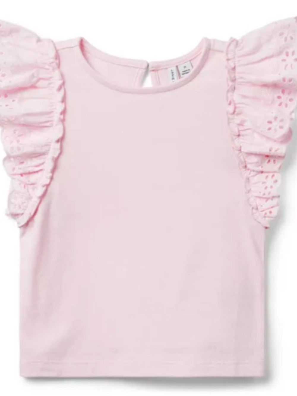 Eyelet Flutter Sleeve Top ( 12-18M)